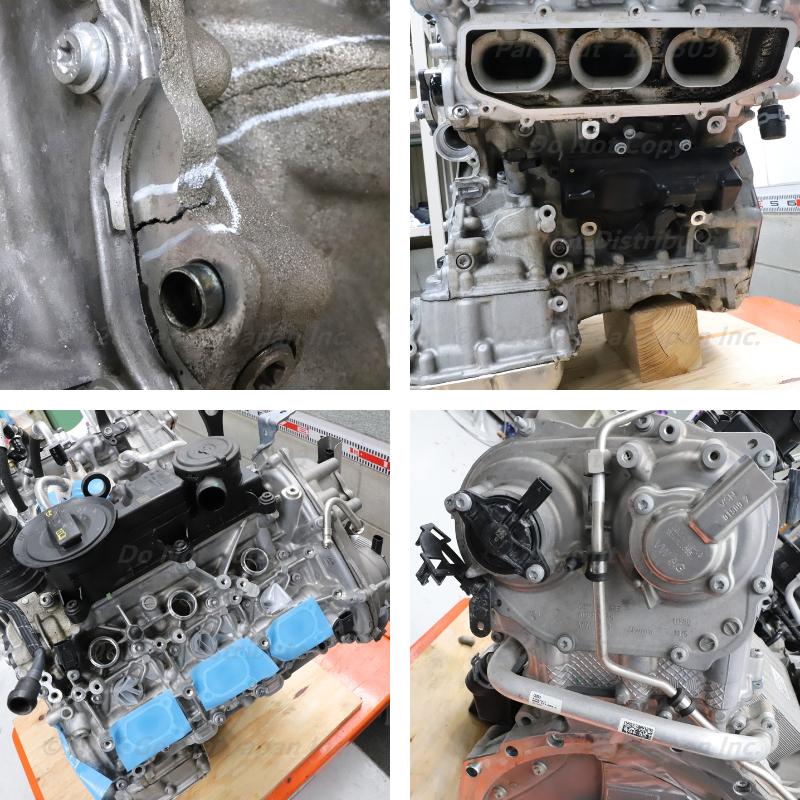 [A-49] RS4 B9 8W 63000km エンジン 本体 06M100032A 2.9 TFSI DECA DEC ブロックにクラックあり 8WDECF アバント アウディ A4 S4 中古の画像