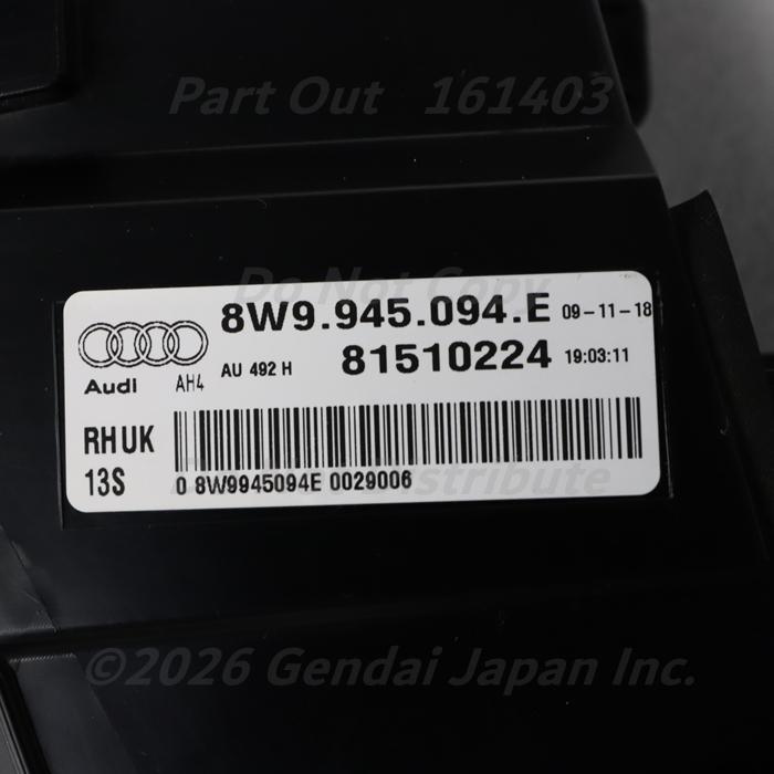Audi（アウディ） [A-49] RS4 B9 8W 右 テールライト テールレンズ