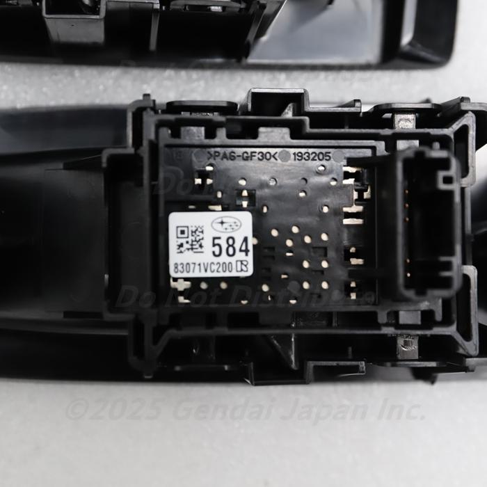 スバル レヴォーグフロントドアパワーウインドスイッチRH 83071VC000