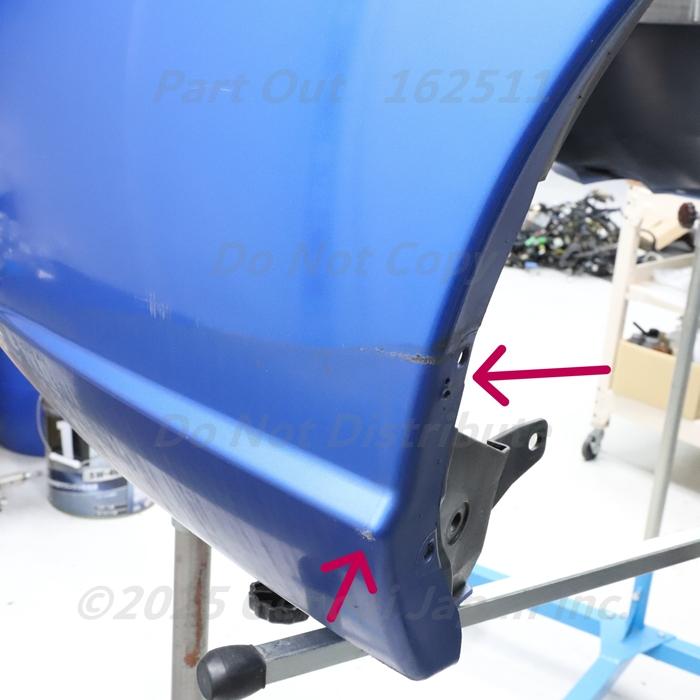 [F-18] GDB スペックC RA G型 02C リアバンパー キズ 穴開きあり インプレッサ STI スバル 中古_4