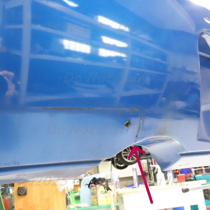 [F-18] GDB スペックC RA G型 02C リアバンパー キズ 穴開きあり インプレッサ STI スバル 中古_9