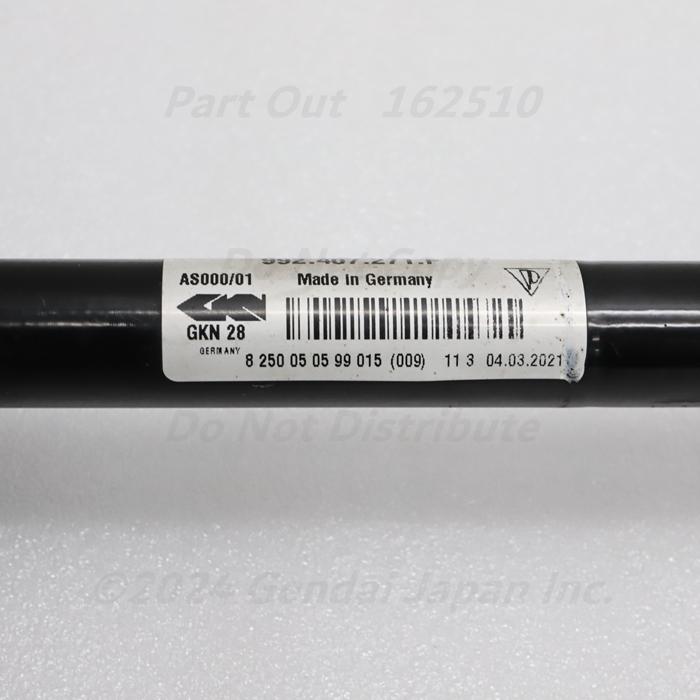 [P-17] ポルシェ 992 911 フロントドライブシャフト 992407271F インナー側ガタあり カレラ4S 中古_4