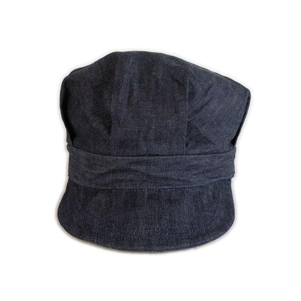 デニム ワークキャップ 12oz ヘビーオンス(ワンウォッシュ) - Work Cap Denim 12oz (ONE-WASH)｜generag｜02