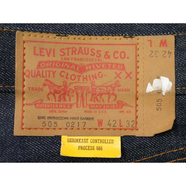 60's デッドストック リーバイス Levis 505 66前期 W42×L32 #02