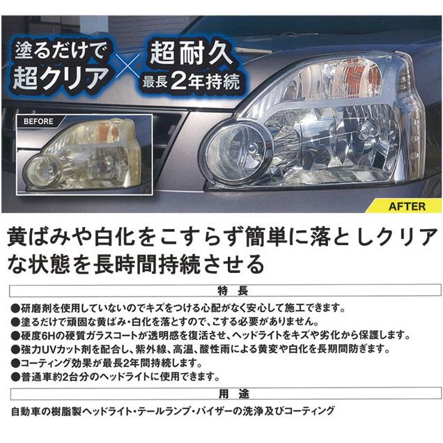 LOOX ルックスヘッドライトクリア&プロテクト KURE 呉工業 LOOX ルックスヘッドライトクリア&プロテクト KURE 呉工業