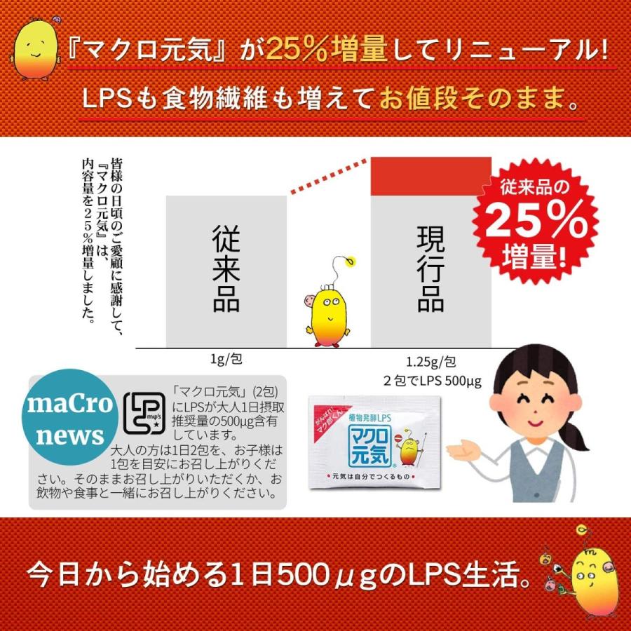 楽天市場 25 増量 New マクロ元気 90包パックlps サプリメント リポポリサッカライド 1日2包 500mg 食物繊維 配合 新品本物 Ajpsistemas Com Br