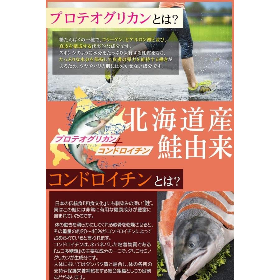 国際ブランド シードコムス 北海道産 鮭由来 プロテオグリカン Amp コンドロイチン 配合 グルコサミン サプリメント 約3ヶ月分 270粒