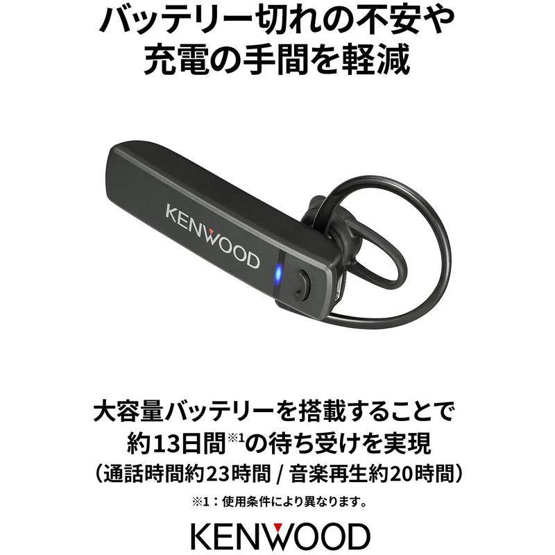 KENWOOD KH-M300-W 片耳ヘッドセット Bluetooth対応 連続通話時間 約23時間 左右両耳対応 テレワーク・テレビ会議｜general-purpose｜02