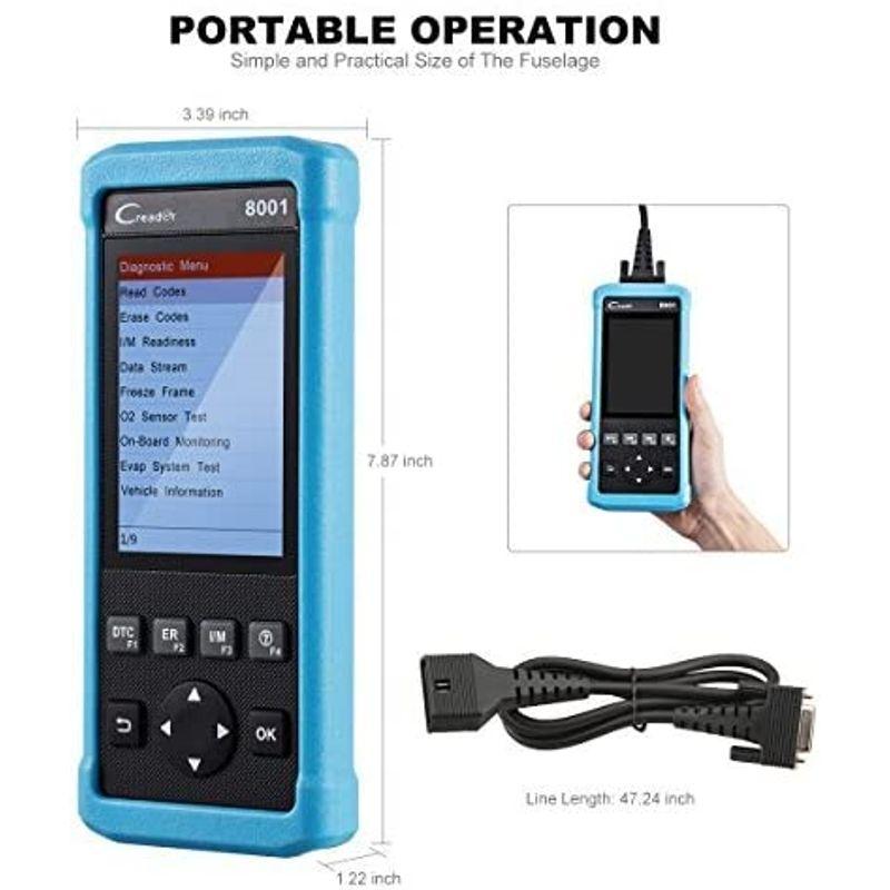 競売競売OBD2スキャナー Launch CReader 8001 車コードリーダー フル