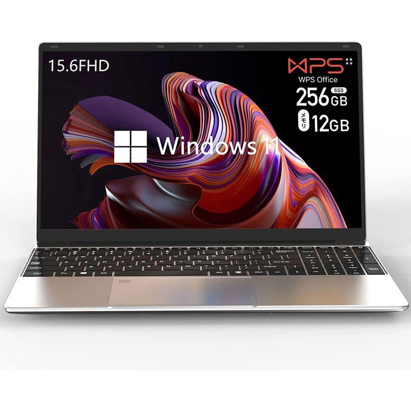 WVX ノートパソコン15.6型FHD薄型ノートPC/ 12GメモリSSD:256G