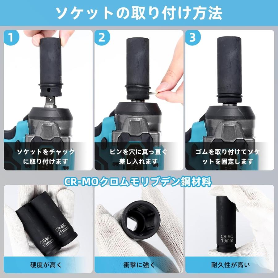 2025新型 バッテリーなし】インパクトレンチ マキタ互換 18v 充電式