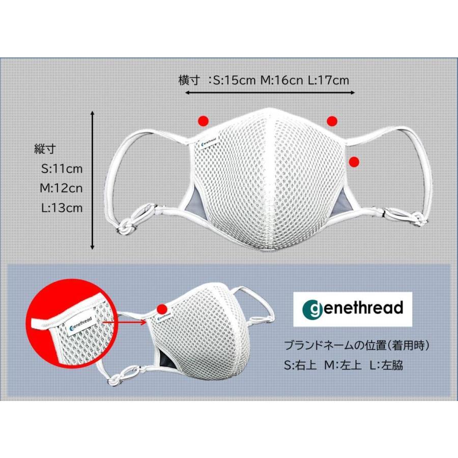 genethread ライトメッシュ UV マスク オールシーズン 呼吸 ラク 息が