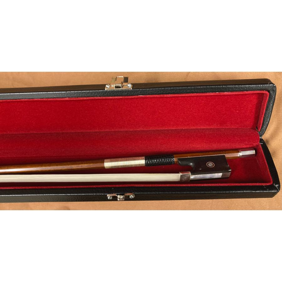 弓ケース ヴァイオリン/ヴィオラ/チェロ用 革張り 中国製 : 弦楽器屋