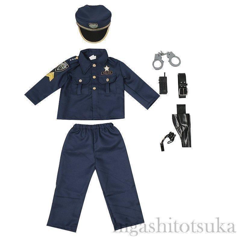 衣装子供警官男の子ポリス仮装コスチューム警察キッズパイロット子供服警察官制服おまわりさんパーティー道具｜gengyang｜08