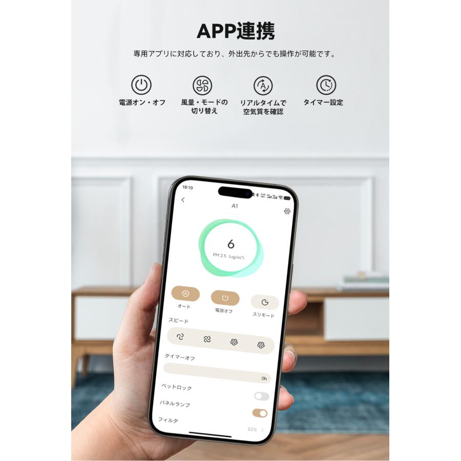 Neakasa A1 Pro 空気清浄機 ウイルス対策 花粉対策 静音 30畳 脱臭