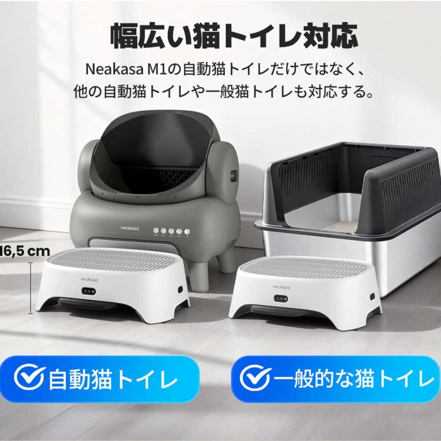 Neakasa AirStep 猫トイレ用脱臭ステップ 空気清浄機能付き 2-in-1