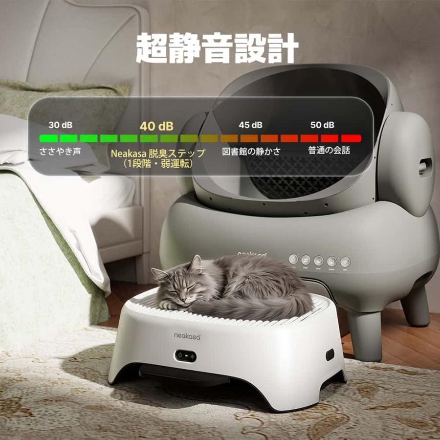 Neakasa AirStep 猫トイレ用脱臭ステップ 空気清浄機能付き 2-in-1