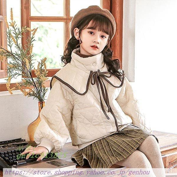 通販 小学生 ジャケット 女子 冬 冬服 上着 可愛い 中学生 女の子 コート 子供服 キルティングジャケット ジャンパー レディース 定番 使いやすい ゆったり おしゃれ ナチュラル 万能 便利 防寒 海外子供服 リボン シンプル 洋風 秋 子ども服 Smssvg Org