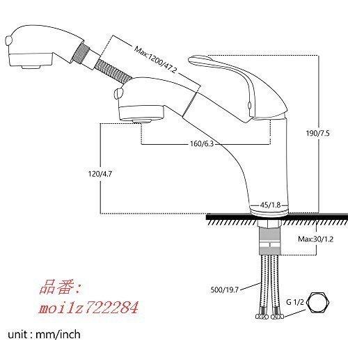 超特価sale開催 Happyyoo 洗面用水栓 キッチン用水栓 キッチンや洗面両用水栓 伸縮ノズル 洗面混合水栓 台付き 1穴 洗面台蛇口 洗面所用水栓 ご注意 欠品の場合メールにてご連絡しますので ご了承ください Lazecare Nl