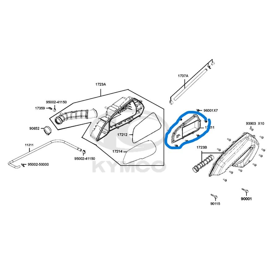 ☆ KYMCO キムコ 純正部品 RACING S 150 SR30JD(JP) エアフィルター 純正