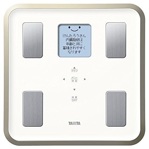 全国宅配無料 タニタ 体重 体組成計 バックライト 日本製 ホワイト 810 Wh フルドット液晶の表示画面採用 顔イラストや応援メッセージ表示 送料無料 Istx Edu Ec