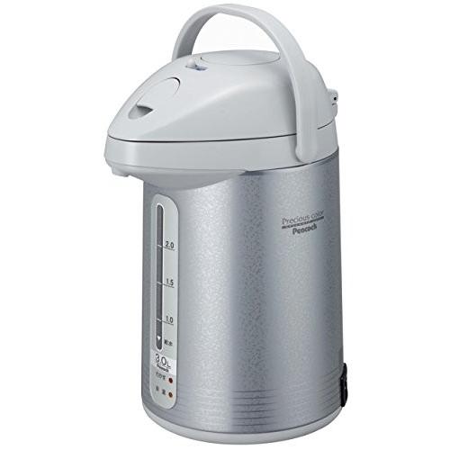 定番のお歳暮 ピーコック 電気ポット 大型 Wxp 30 サテングレー 容量 3l ポット 熱湯 空だき防止 大容量 保温 湯沸かし コードレス給湯