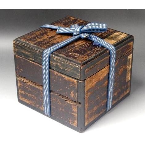 印花文 花弁形 小皿 五客揃い/古箱入 【鳥襷】