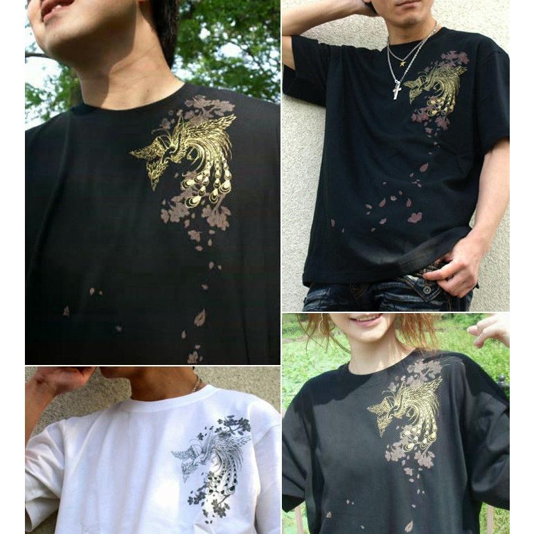 Tシャツ 和柄 鳳凰 桜 鳳桜 サイズ | United Athle | 01