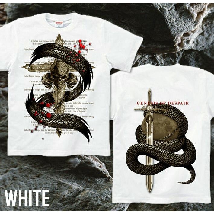 Tシャツ スカル ロック メタル 蛇 十字架 | United Athle | 07