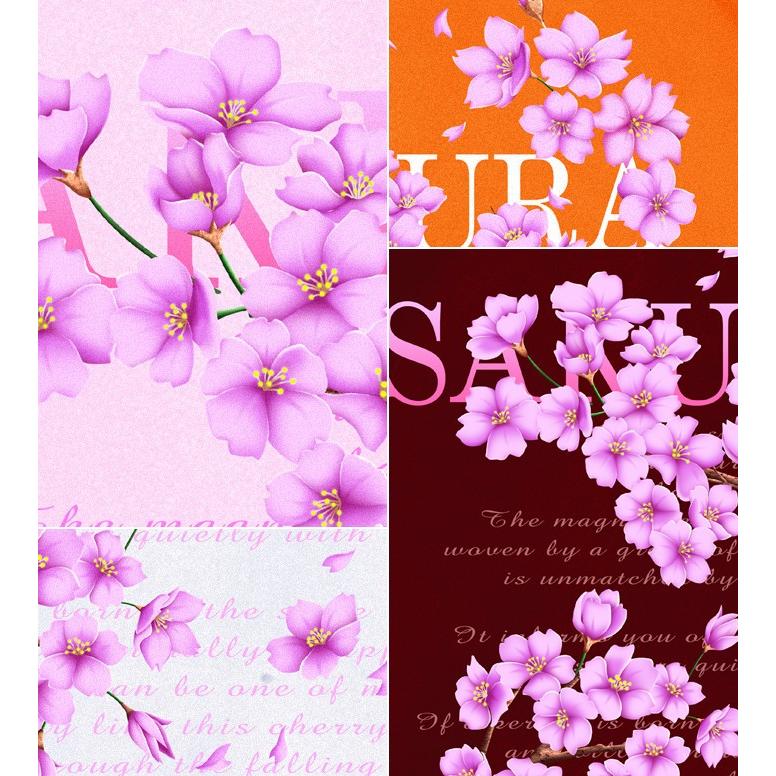 GENJU 桜Tシャツ メンズ 桜 さくら Tシャツ 春 花見 和柄 半袖/長袖 大きめサイズ  XS S M L XXL XXXL 2L 3L 4L | United Athle | 02