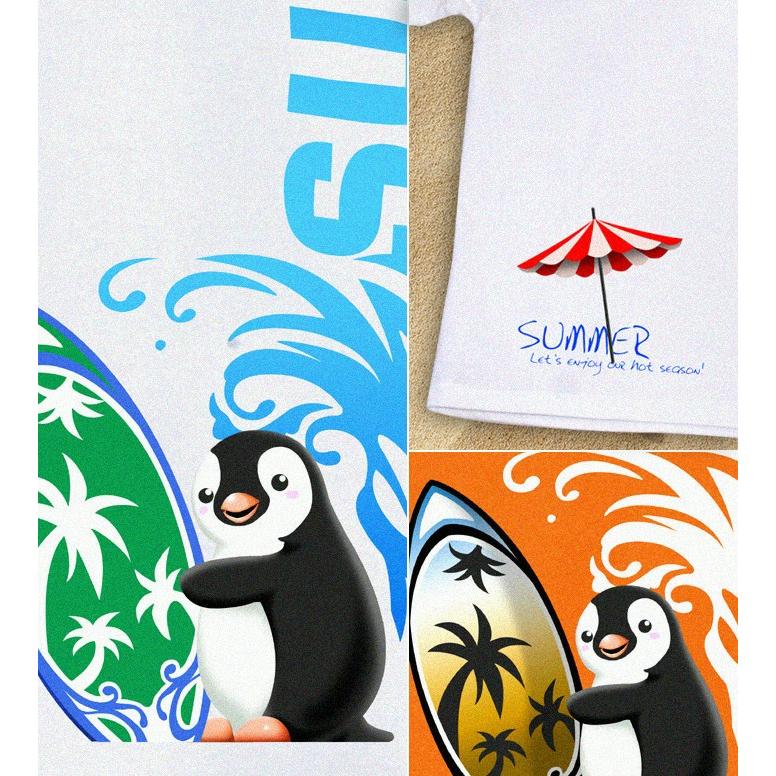 GENJU 夏Tシャツ メンズ サーフィン 海 ペンギン | United Athle | 01