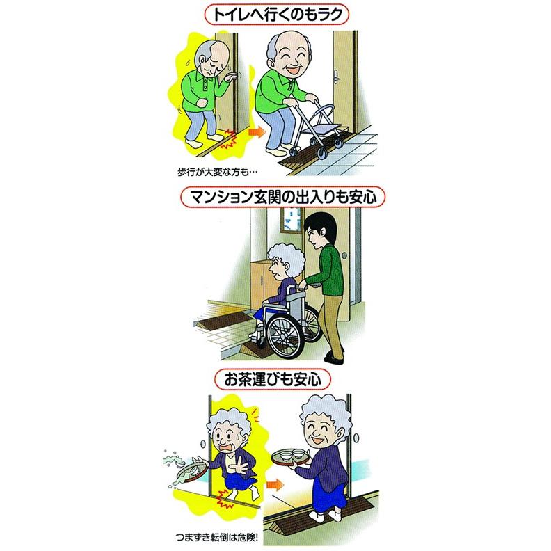 シンエイ [W462015] 段差スロープ ダイヤスロープシンエイテクノDS76