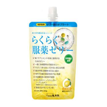 らくらく服薬ゼリー レモン味 200g×5 服薬補助飲料 ゼリー状オブラート 株式会社龍角散（Yahoo!・介護ストア　げんき介）