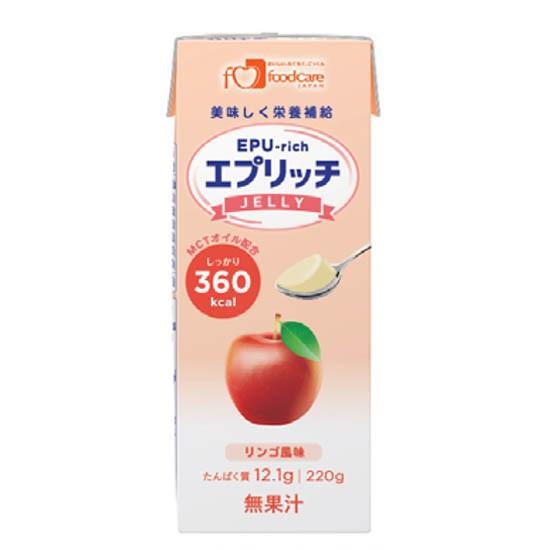 介護食 ゼリー エプリッチゼリー リンゴ風味 24本入 フードケア : 介護