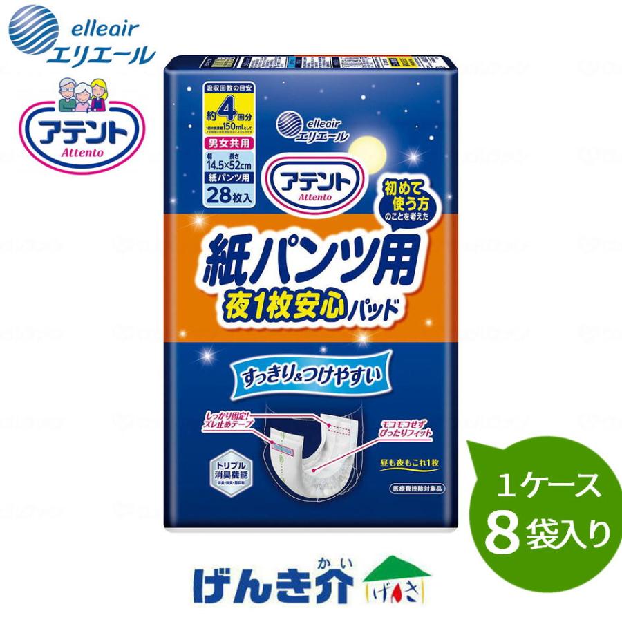 アテント 紙パンツ用さらさらパッド 通気性プラス 4回吸収 28枚 1