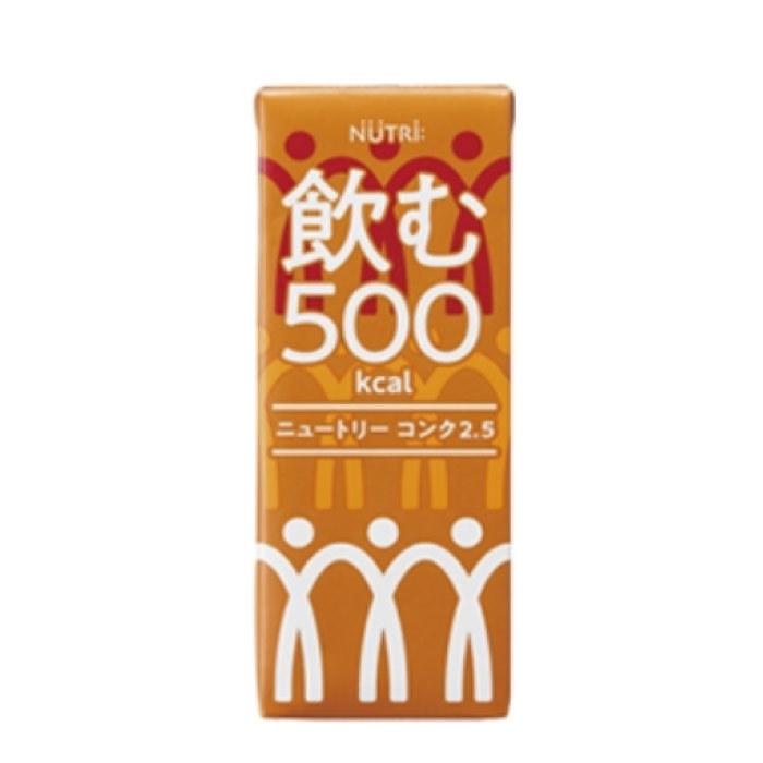 ナチュコン J 500ml 栄養飲料 2本 ニュートリーコンク2.5 （200ml×24）500kcal たんぱく質16g NUTRI CONC