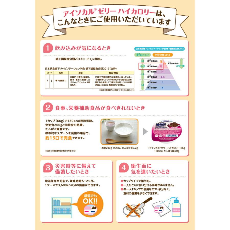 Nestle（ネスレ） 介護食 アイソカル ゼリー ハイカロリー りんご味