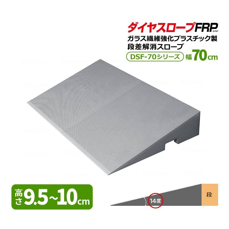 シンエイテクノ ダイヤスロープ FRP 高さ9.5〜10cm 幅70cm 勾配14度