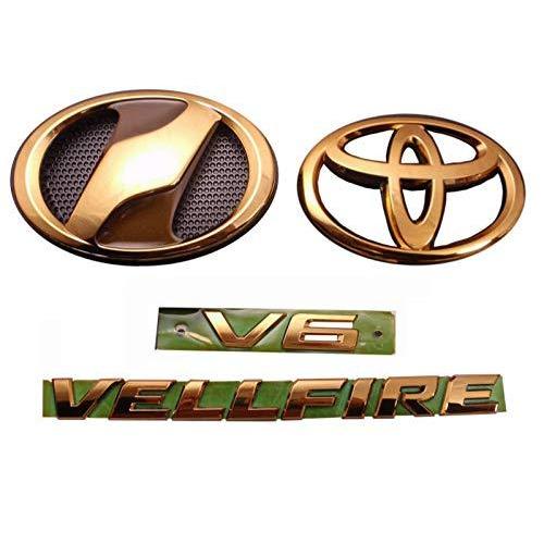 50 Off 系ヴェルファイア Vellfire ゴールドエンブレム フロント リア4点セット 代引き手数料無料 Proasa Com Mx