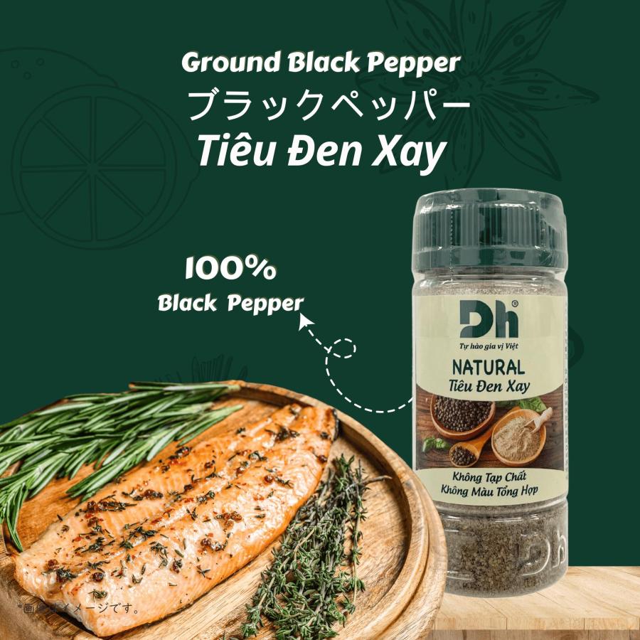 DH FOODS ブラックペッパー 45g (1本), TIEU DEN XAY : アジアの駅