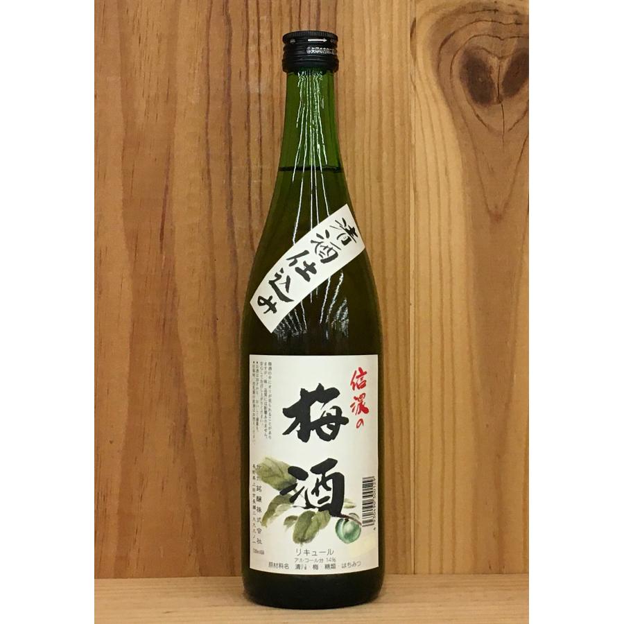長野県 信州銘醸 信濃の梅酒 14度 720ml 日本酒仕込 白加賀使用 明峰