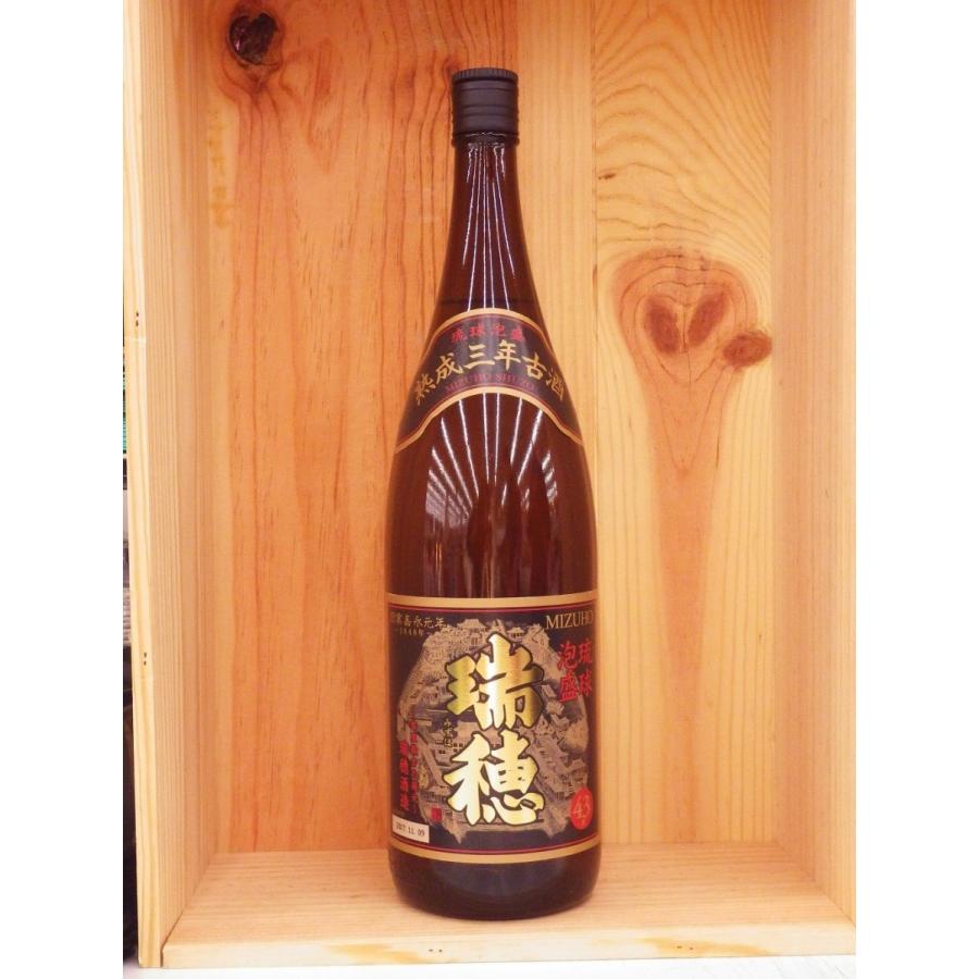 瑞穂酒造 瑞穂 熟成3年古酒 43度 泡盛 1800ml 古酒 : リカーランド現金