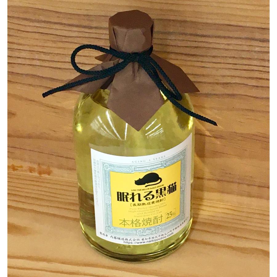 内藤酒造 眠れる黒猫 25度 麦 720ml 長期熟成 : リカーランド現金屋