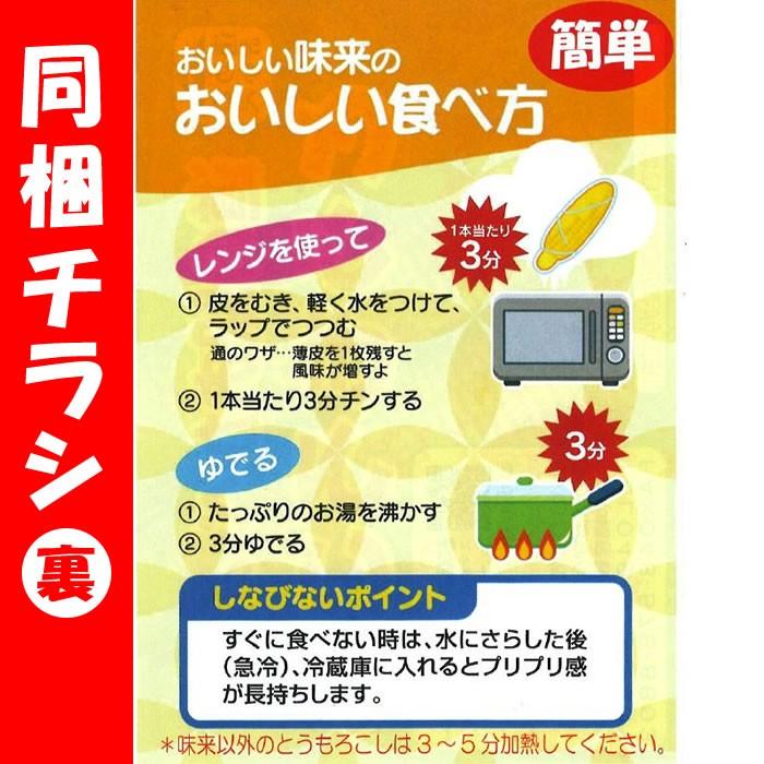 【雹害から勝ち抜いた味来】味来(みらい)A品 2Lサイズ 13本 約4kg【産地直送 朝もぎのとうもろこし 6月〜7月 同梱不可 送料無料 クール宅急便】|genkioukoku|07