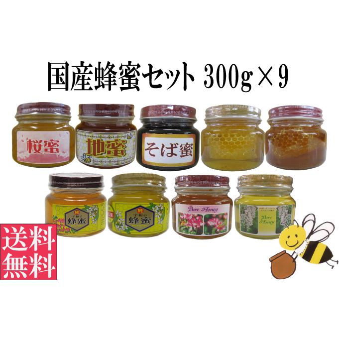 〈信州産〉天然はちみつ　新蜜セット　各300g