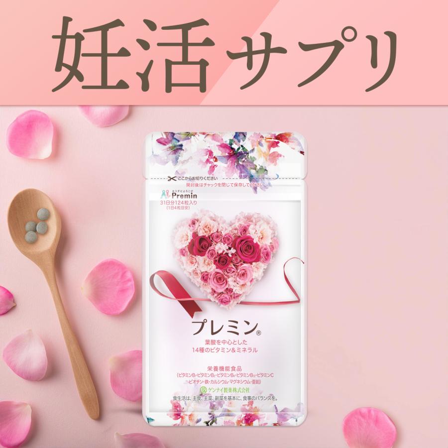 C*e様 ★新品未使用未開封★ゲンナイ製薬 プレミン124粒×3袋セット 楽天市場】【楽天ランキング1位】葉酸サプリ プレミン 妊活サプリ 医師