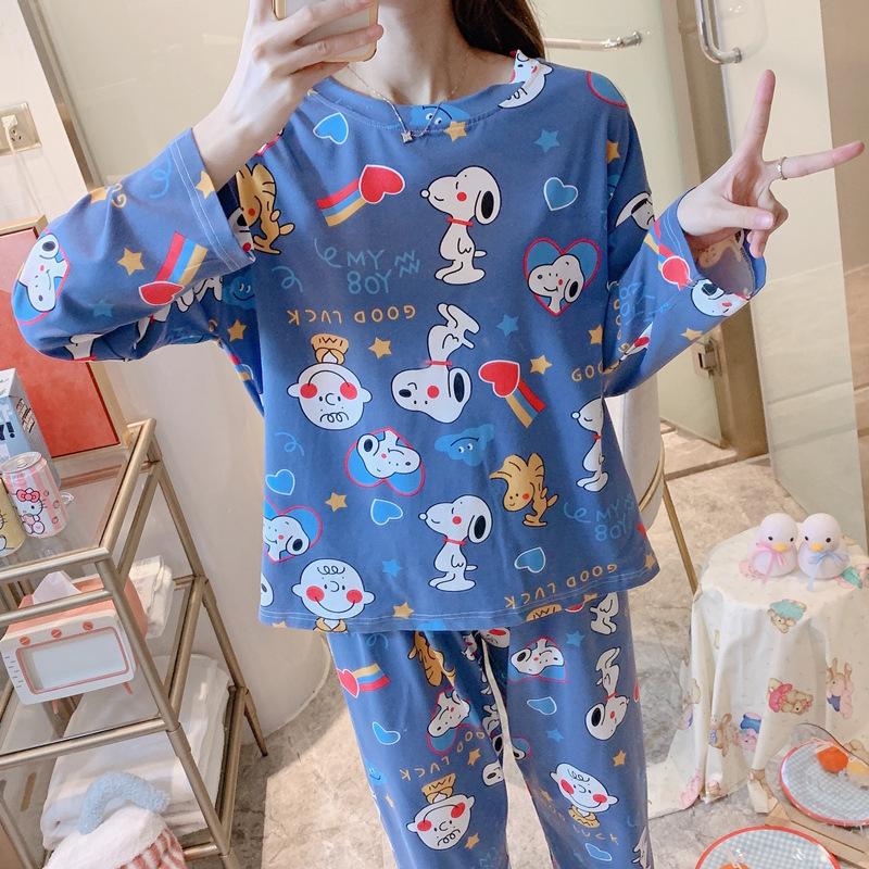 新作 スヌーピー パジャマ ルームウェア レディース 春夏 長袖 パジャマ 長パン ルームウェア 3点セット 女性 可愛い 部屋着 寝巻き ランジェリー 韓国風 Rjqke 元希屋 通販 Yahoo ショッピング