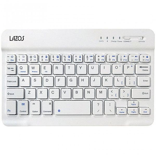 リーダーメディアテクノ Lazos USB充電式 Bluetoothキーボード 英語配列 白 メーカー公式ショップ 59キー ファクトリーアウトレット L-BTK-W