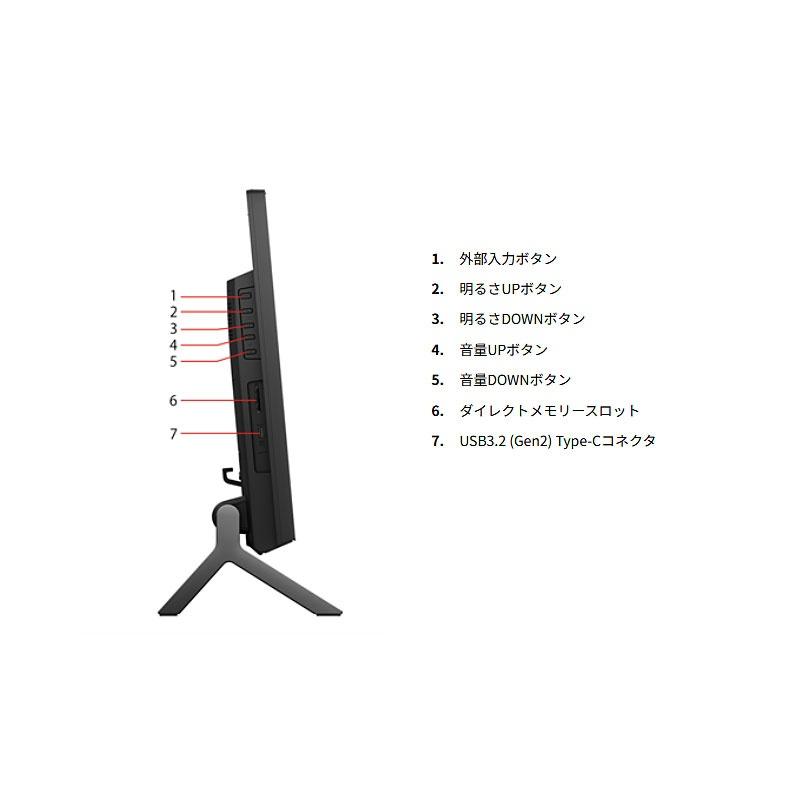 デスクトップ PC 富士通 27inch WQHD 液晶一体型 FMV WF2-K1 Core i7-1260P メモリ8GB SSD256GB DVD WiFi カメラ Windows11 リファビッシュの画像