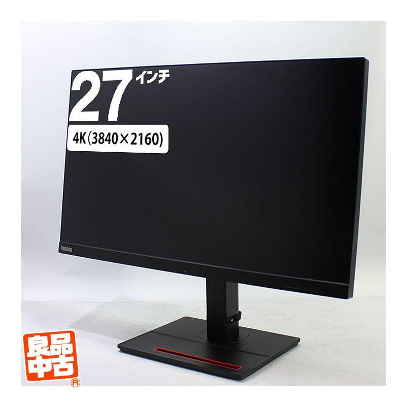 ThinkVision Lenovo 27型 液晶 モニタ P27u-20 4K 3840×2160 IPS